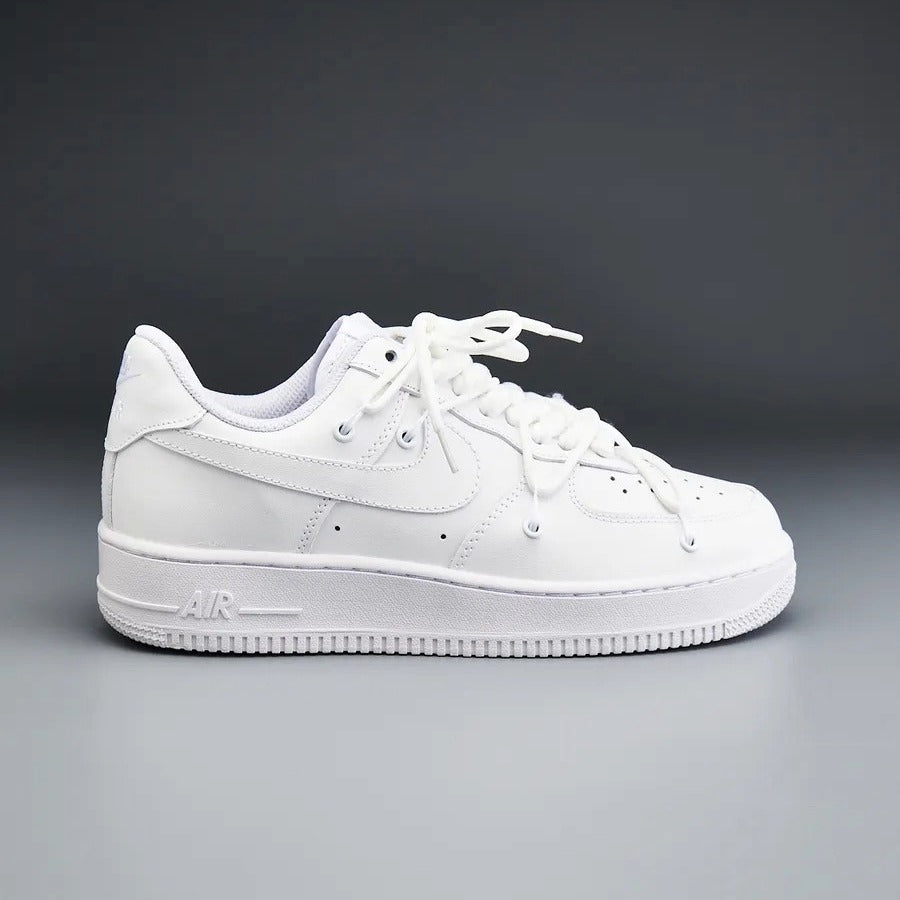 New Nike Air Force 1 Low White Double Laces