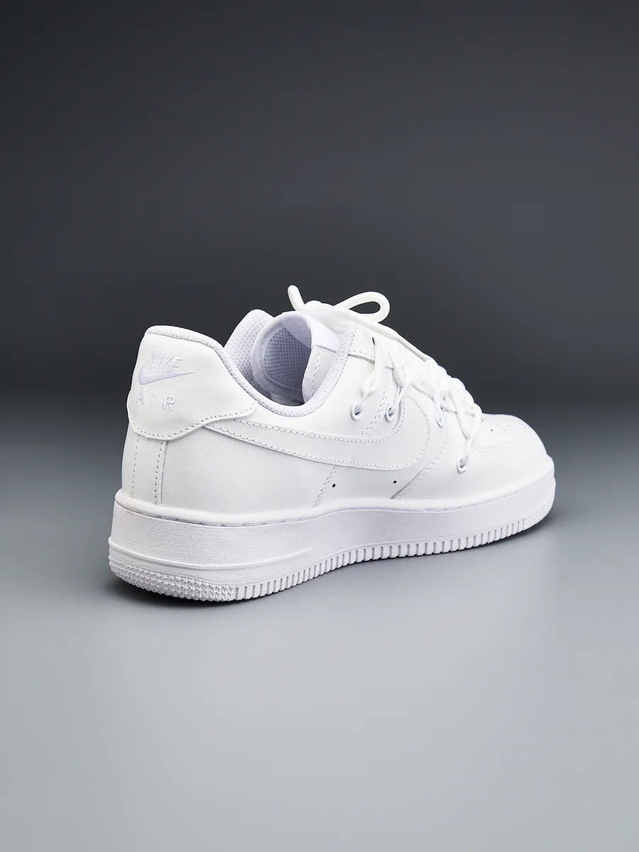 New Nike Air Force 1 Low White Double Laces