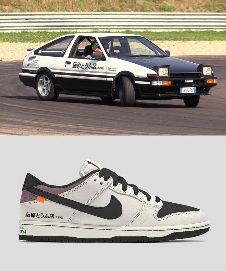 Nike Dunk Low Initial D Toyota AE86